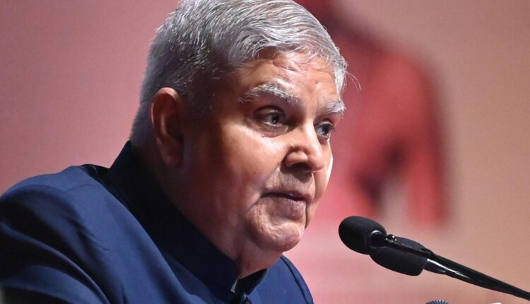 Sangh's Eklavya Jagdeep Dhankhar